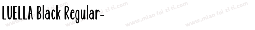 LUELLA Black Regular字体转换